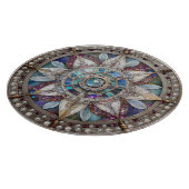 Planche À Découper Saphirs roses et bleus Diamants Perles Mandala (Coin)
