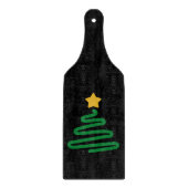 Planche À Découper Sapin de Noël drôle (Devant)