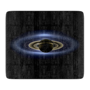 Planche À Découper Saturne Éclipse le Soleil de Cassini Orbiter