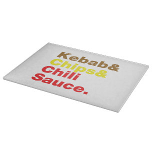 Planche À Découper Sauce Kebab & Chips & Chili.