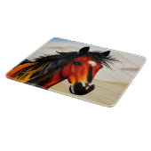 Planche À Découper Sauvage Au Coeur - Un Pony Spiritué De Pinto Occid (Coin)