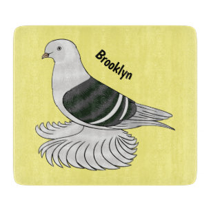 Planche À Découper Saxon Shield pigeon bird cartoon illustration