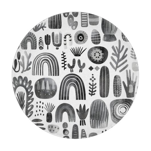 Planche À Découper Scandi Motif No 5 | (Devant)