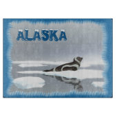 Planche À Découper Sceau De Ruban Sur Glace (Devant)