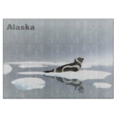 Planche À Découper Sceau De Ruban Sur Glace (Devant)