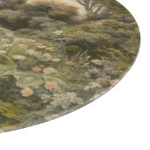 Planche À Découper Scène botanique de cygnes dans un jardin anglais (Coin)