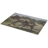 Planche À Découper Scène de chevaux joueurs en train de courir (Coin)