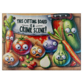 Planche À Découper Scène de crime Légumes hachés (Devant)