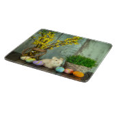 Planche À Découper Scène de lapin et d'oeuf de Pâques (Coin)