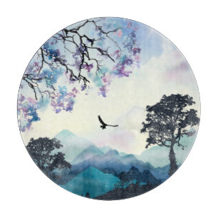 Planche À Découper Scène de montagne