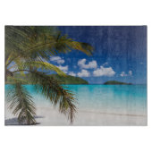 Planche À Découper Scène De Plage Tropicale (Devant)