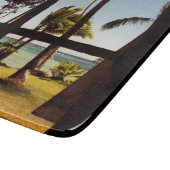 Planche À Découper Scène de plage tropicale Fiji Beach cbcnm (Coin)