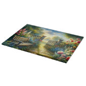Planche À Découper Scène de porte de jardin ensoleillé (Coin)