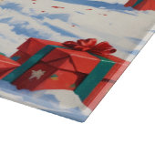 Planche À Découper Scène enneigée festive d'Akita Noël (Coin)