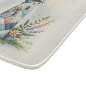 Planche À Découper Scène florale côtière du phare patchwork (Coin)