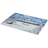 Planche À Découper Scène merveilleuse d'hiver (Coin)