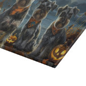 Planche À Découper Schnauzer Halloween Éffrayant (Coin)