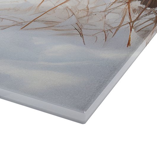 Planche À Découper Schnauzer Laisser neiger Noël (Coin)