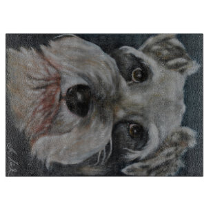 Planche À Découper Schnauzer miniature - conseil de taille du verre