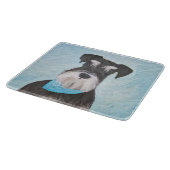 Planche À Découper Schnauzer (Miniature) Peinture - Chien original mi (Coin)