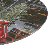 Planche À Découper Scooter moteur rouge vintage (Coin)