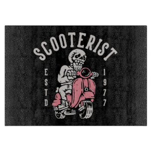 Planche À Découper scooteriste votre slogan ici