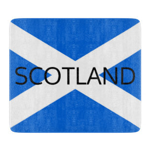 Planche À Découper Scottish Flag Scotland Glass Cutboard arc3