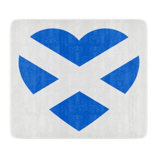 Planche À Découper Scottish Heartflag sur cbcnt blanc (Devant)