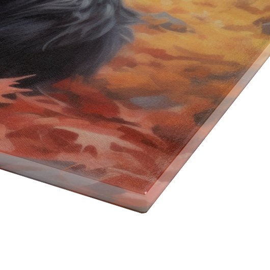 Planche À Découper Scottish Terrier en automne Leaves Fall Inspire (Coin)