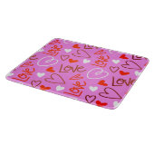 Planche à découper Scribbled Love (Coin)