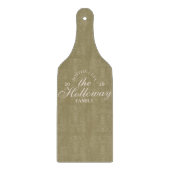 Planche À Découper Script Élégant Personnalisé Nom de famille Auberge (Devant)