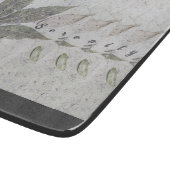 Planche À Découper Script Moderne Feuilles Feuille Sérénité Sur La Pl (Coin)