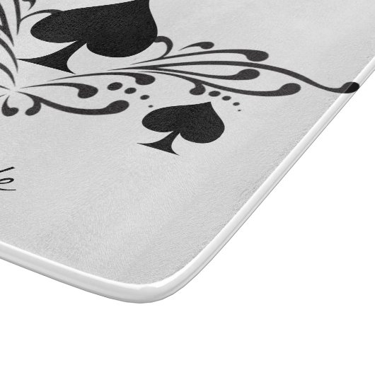 Planche À Découper Scroll de style tatouage Black Spades Thunder_Cove (Coin)