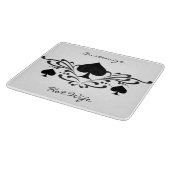 Planche À Découper Scroll de style tatouage Black Spades Thunder_Cove (Coin)