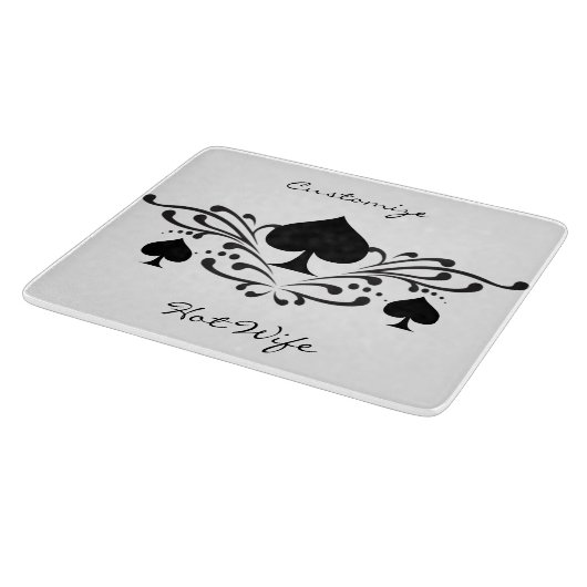 Planche À Découper Scroll de style tatouage Black Spades Thunder_Cove (Coin)