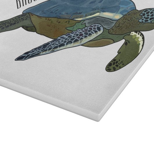 Planche À Découper Sea turtle cartoon (Coin)