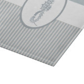 Planche À Découper Seahorse Bleu Classique Nautique Élégant (Coin)