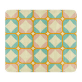 Planche À Découper Seamless retro pattern with rounded squares (Devant)