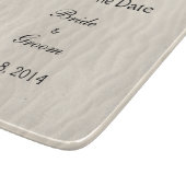 Planche À Découper Seashell Beach Wedding Enregistrer La Date (Coin)