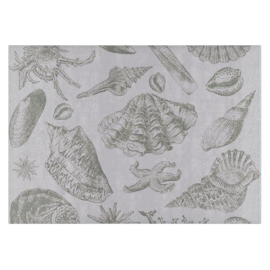 Planche À Découper Seashell Soft Antique Art Beach Shops (Devant)