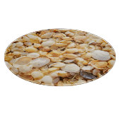Planche À Découper Seashell texturé arrière - plan de plage d'été. (Coin)