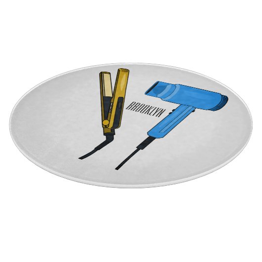 Planche À Découper Sèche-cheveux & lisseuse-cheveux illustration (Coin)