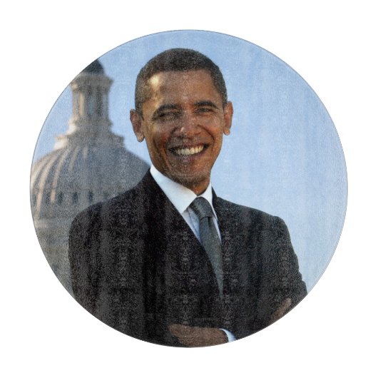 Planche À Découper Sénateur américain, 44e président américain Barack (Devant)
