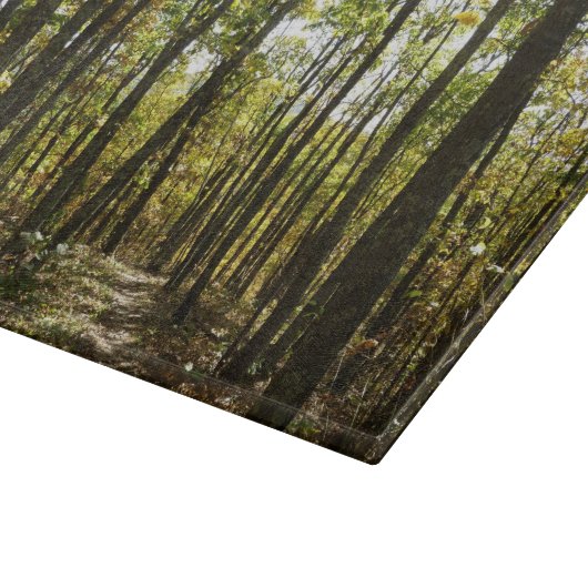 Planche À Découper Sentier des Appalaches en octobre à Shenandoah (Coin)