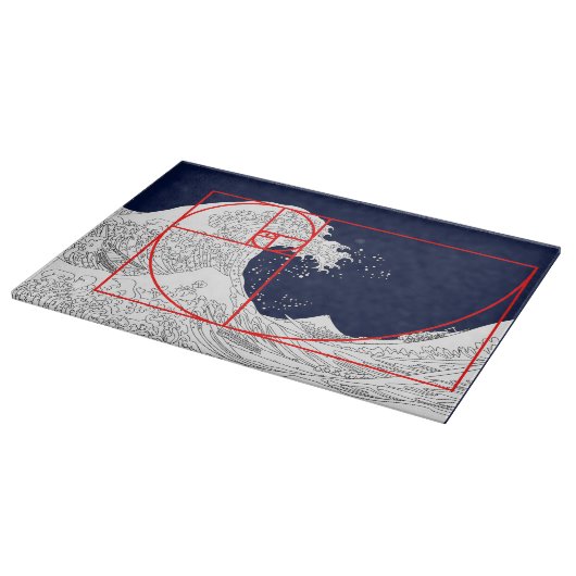 Planche À Découper Séquence Fibonacci et la Grande Vague (Coin)