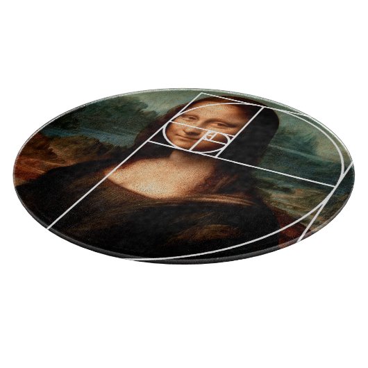Planche À Découper Séquence Leonardo da Vinci Mona Lisa Fibonacci (Coin)