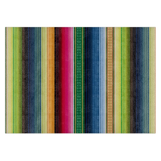 Planche À Découper Serape couvrant mexicain traditionnel (Devant)