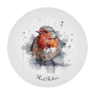 Planche À Découper Serene Robin, personnalisée
