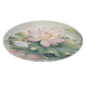 Planche À Découper Sérénité Lotus Rose Aquarelle (Coin)