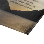 Planche À Découper Sérénité Prayer Lac Sunset Paysage (Coin)